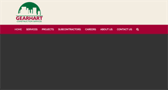 Desktop Screenshot of gearhartconstruction.com